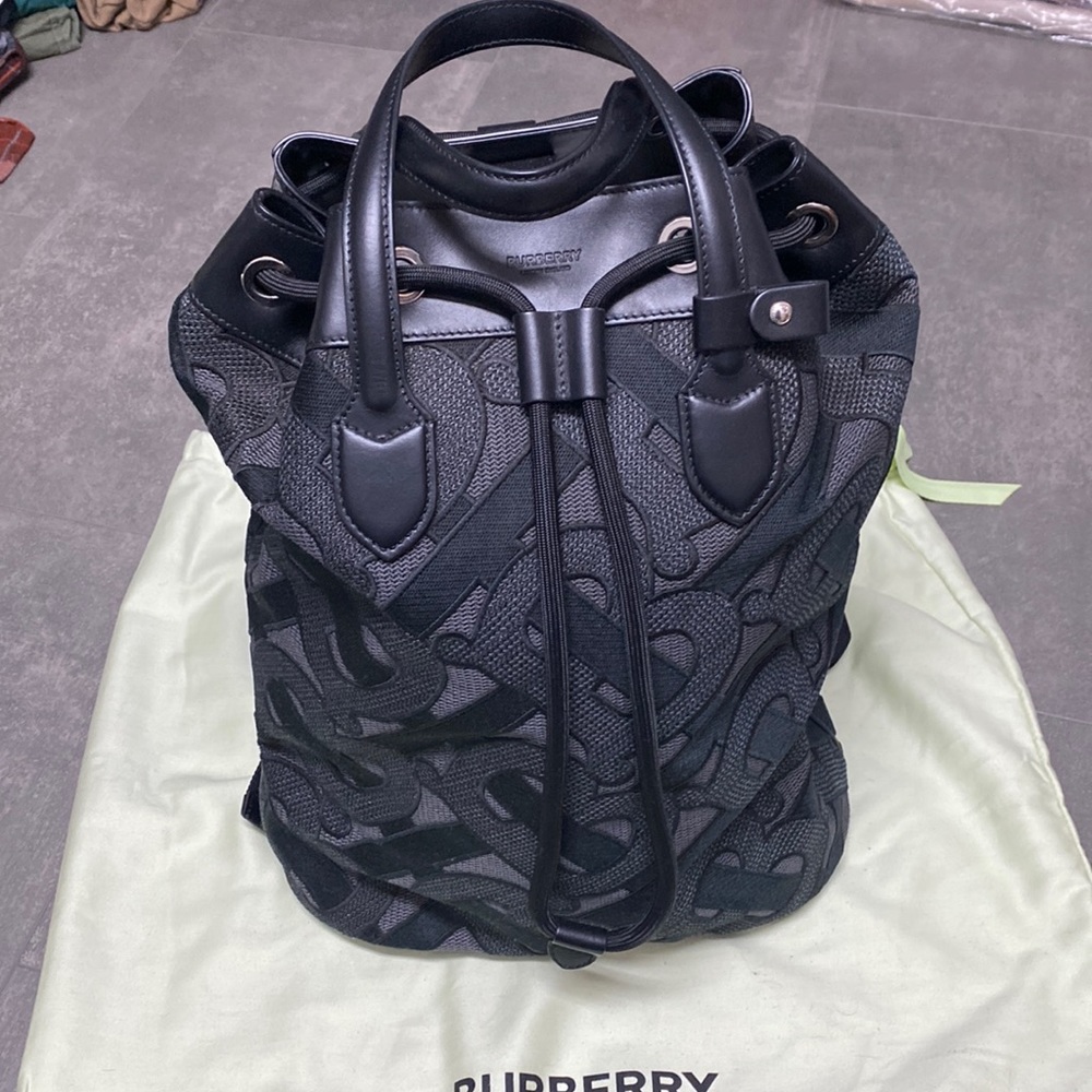 Authentic BNWOT Burberry Jacquard TB Backpack Tote